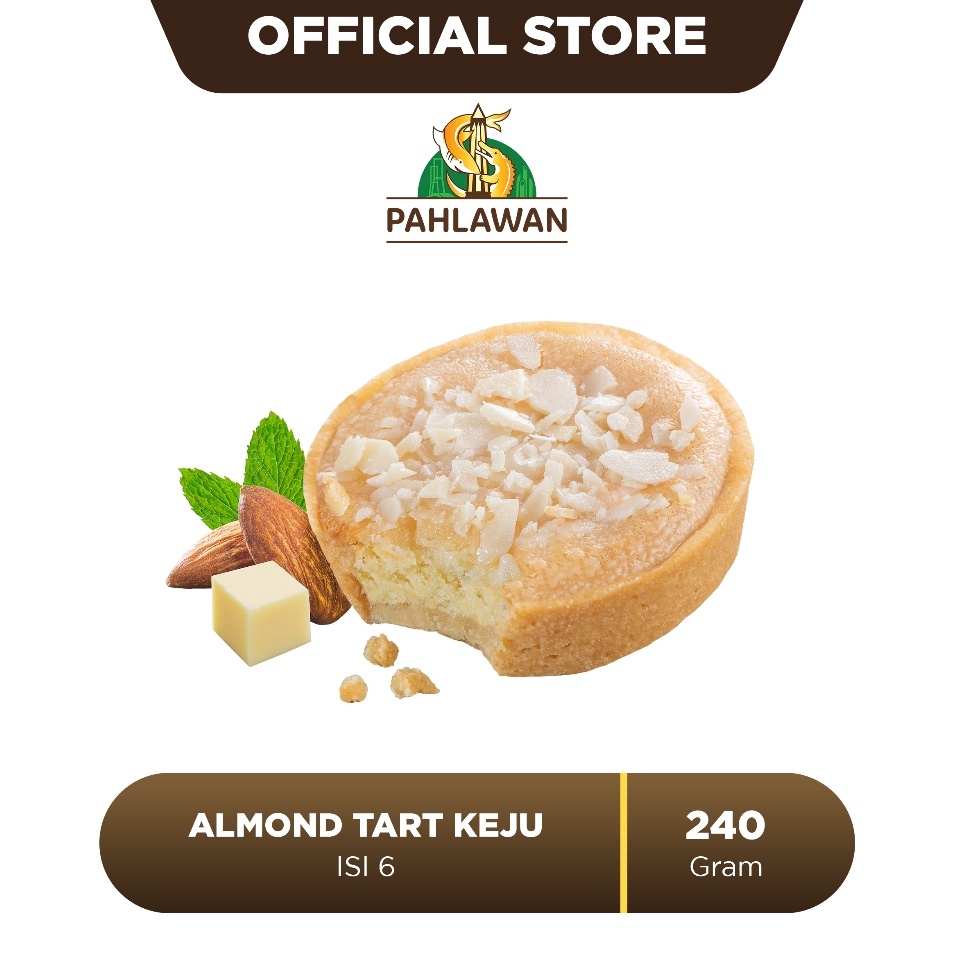 

Big Deal Lapis Kukus Pahlawan Almond Tart Keju 6 Pcs