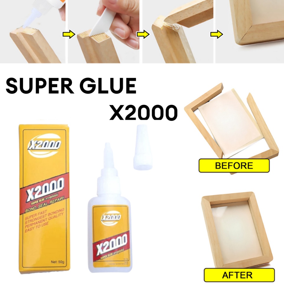 

ART P3E BISA COD X2 LEM X2 Super Glue Serbaguna kuat Cairan Perekat INSTANT Tahan Air Lem Super kuat 52