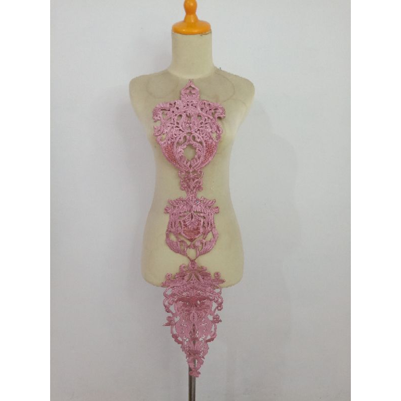 Renda bordir aksesoris tari gamis Kanzha