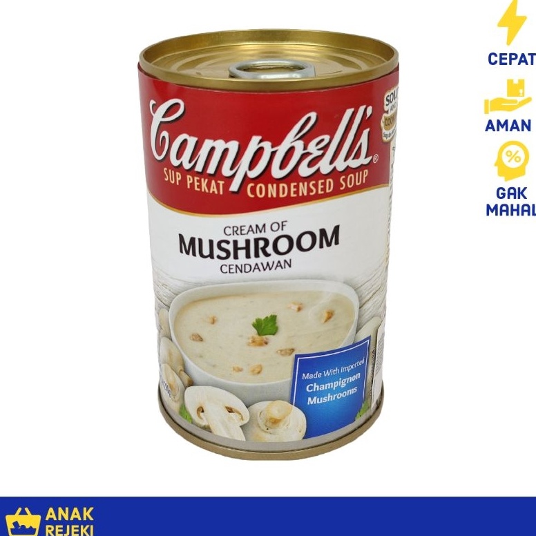 

Lagi murah Campbell Cream of Mushroom 35gr Sup Krim Jamur Campbells USA