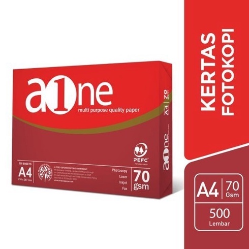 

ART D42U AONE Kertas A4 7gr Copier 1 Rim 5 Lembar Kertas Hvs A4 Kertas Fotocopy Aone Kertas HVS A4 7gsm