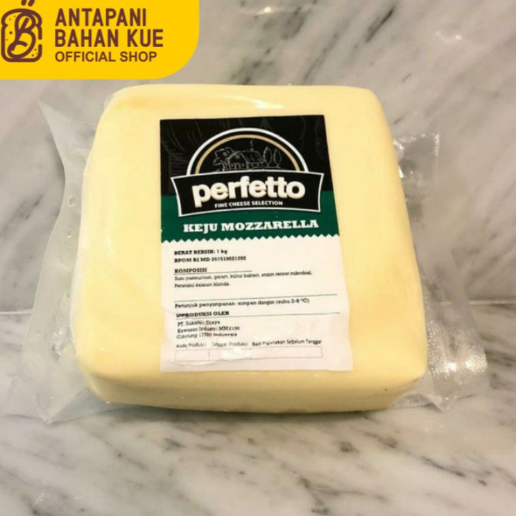 

Super deal Keju Mozarella Perfetto 1kg Mozzarella Cheese perfetto 1kg Original