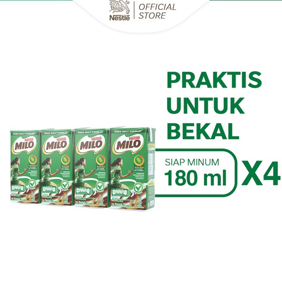 

Pesan Saja MILO ACTIVGO UHT Susu Coklat 18ml 4 pcs