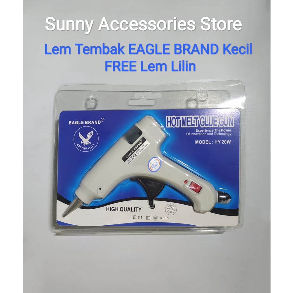 

ART C76N Lem Tembak Glue Gun Eagle Brand Kecil FREE Lem Lilin Premium Product