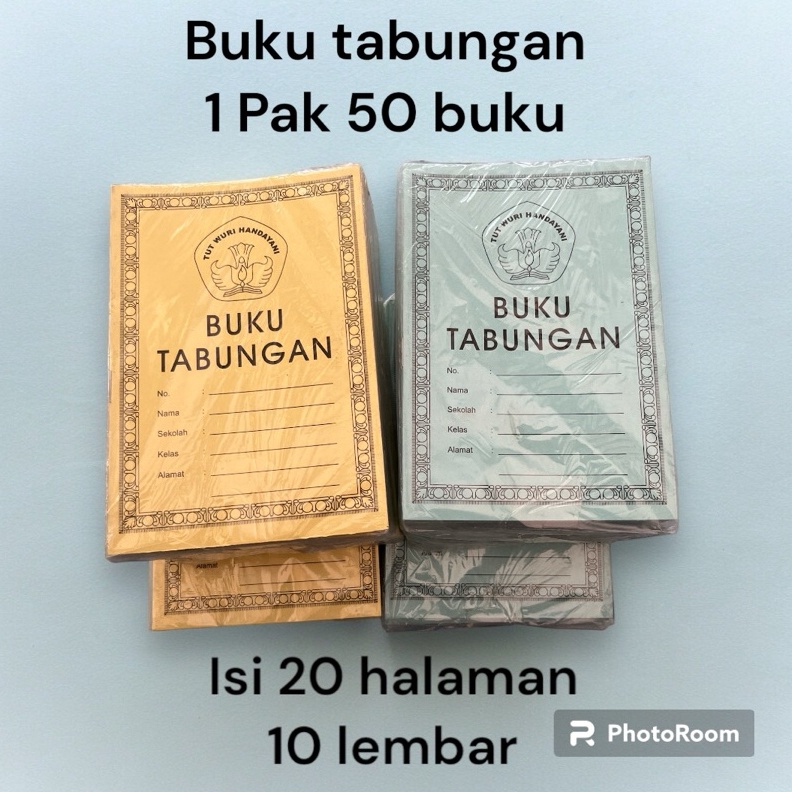 

ART L43P 5pcs Buku Tabungan SekolahTabungan Anak