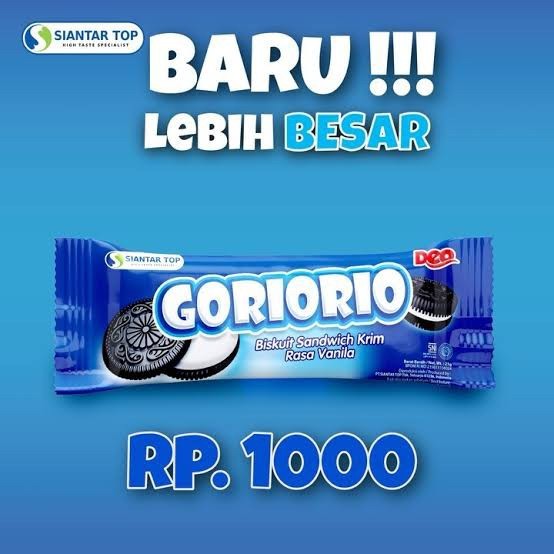 

Siantar Top Goriorio Biskuit Sandwich Sachet 23gram