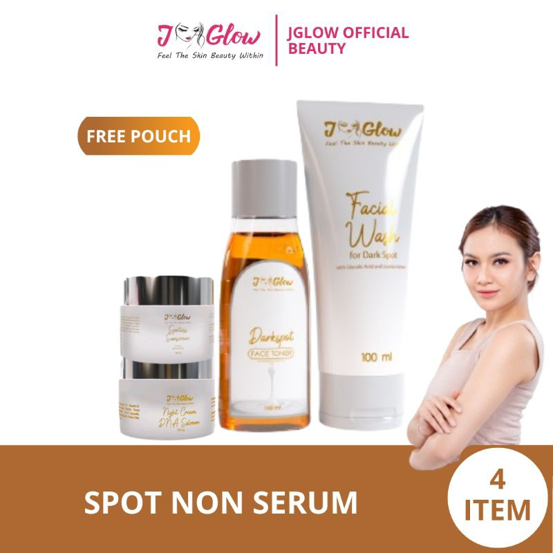 JGLOW Paket Flek Bintik Hitam Cream Flek Wajah Krim Untuk Menghilangkan Flek Bintik Hitam Wajah