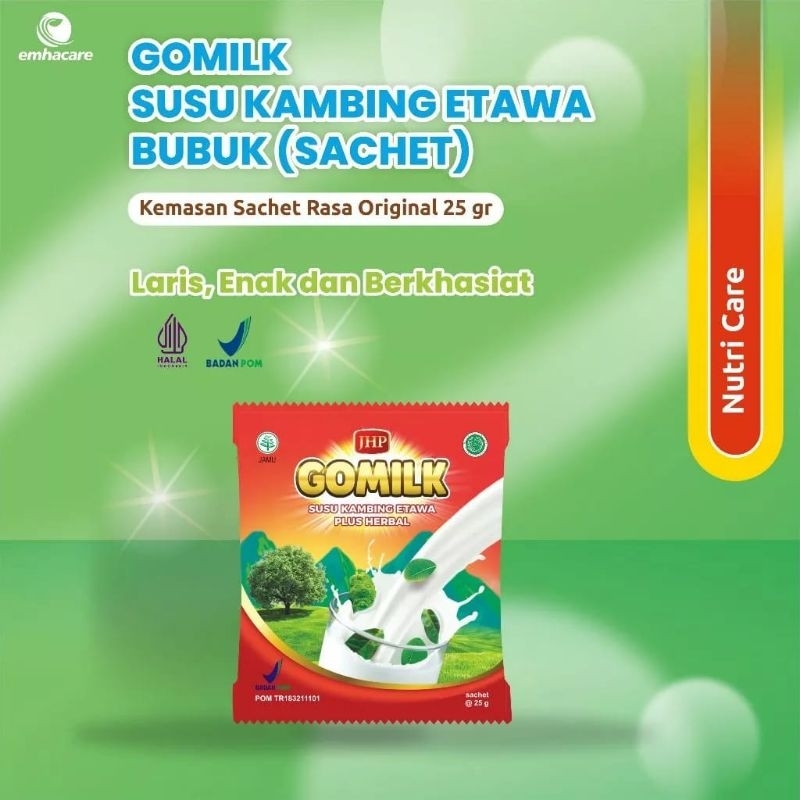 

SUSU KAMBING ETAWA GOMILK SACHET 25GR