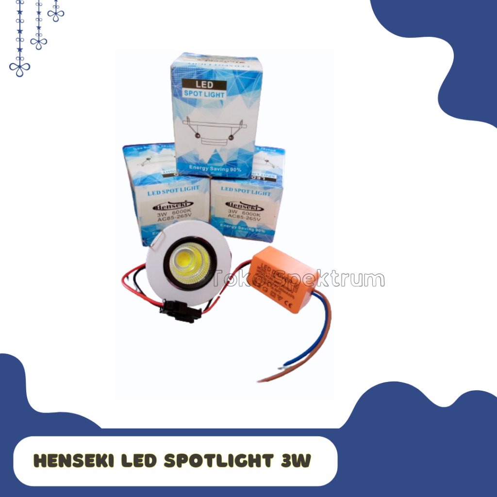 Henseki LED Spotlight 3W Downlight Inbow
