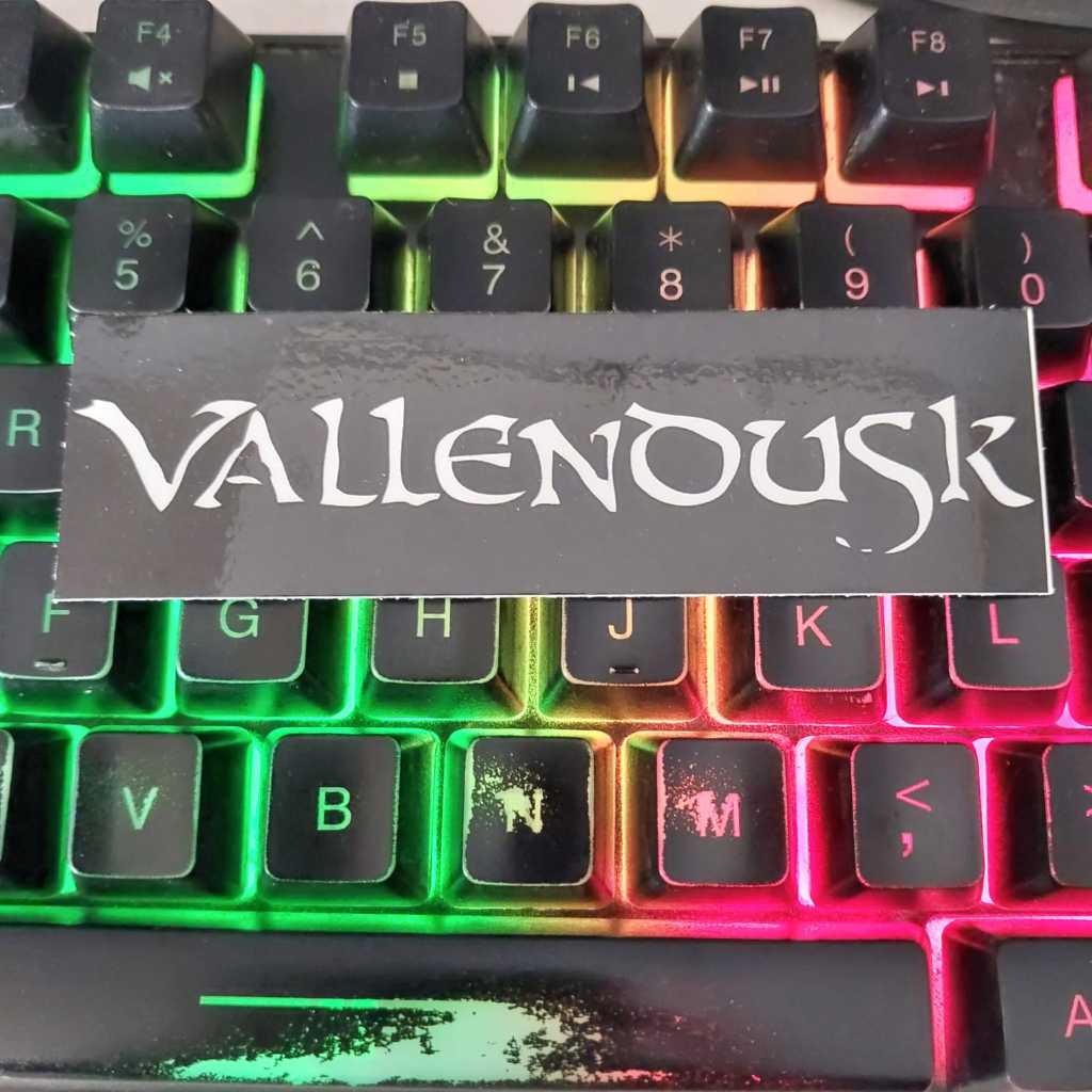 

STIKER BAND METAL - VALLENDUSK - VINYL ANTI AIR Stiker Helm / Laptop / aksesories