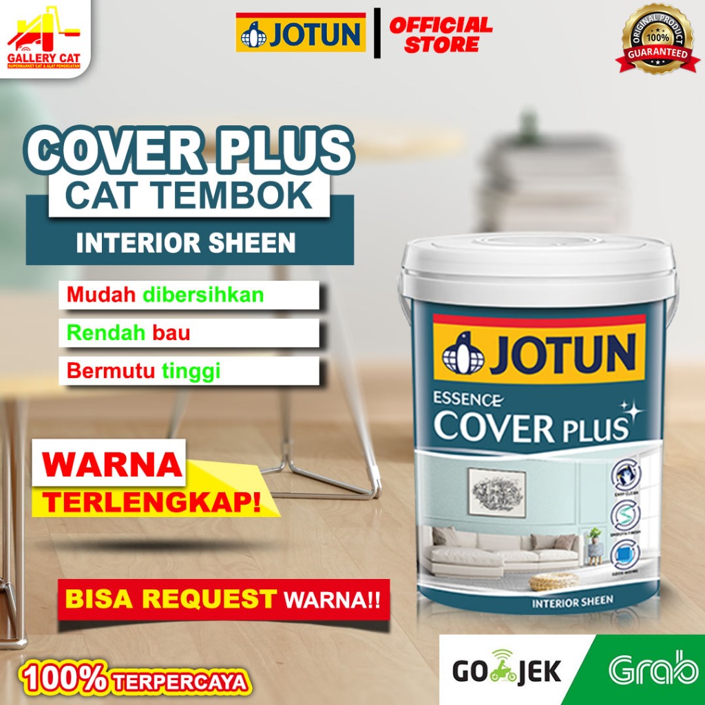 CAT TEMBOK INTERIOR JOTUN ESSENCE COVERPLUS SHEEN 18L