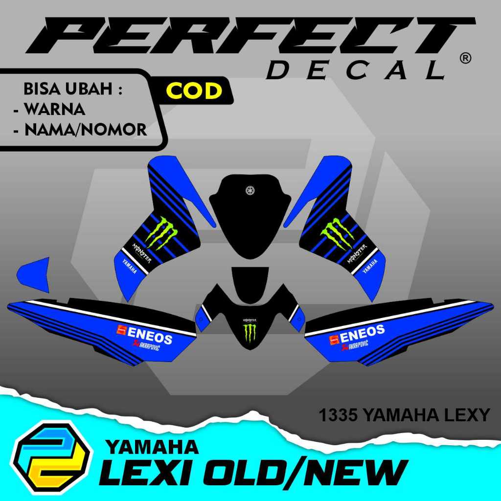 Decal Stiker Motor YAMAHA LEXI 125 / LEXI S OLD / NEW Full Body Sticker Custom Variasi