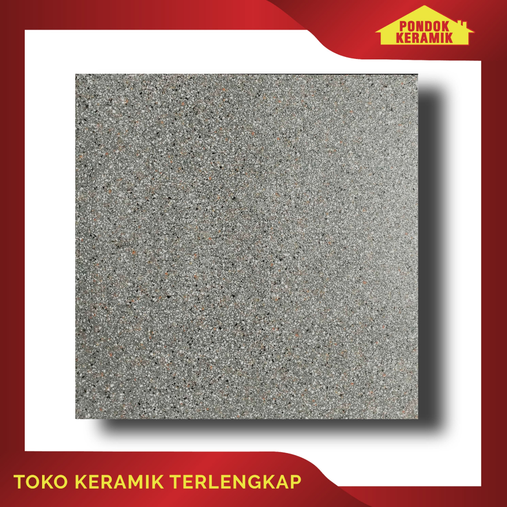 Keramik Lantai Avignon 40x40 Roma Black Motif Batu-Batuan