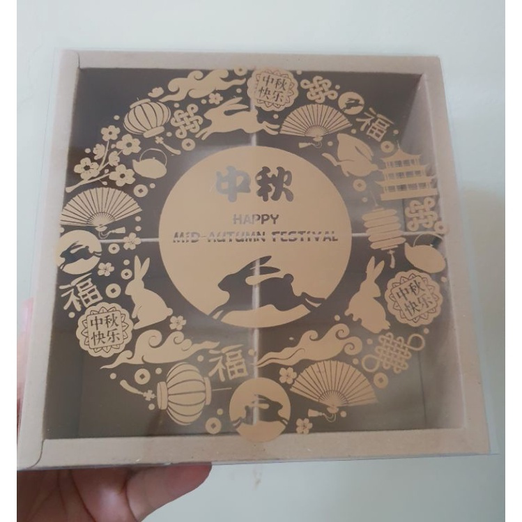 

( 5 PCS ) kardus mooncae 125 gram isi 4 dus mooncake sekat 4 box kue bulan festival mid autumn