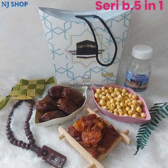 

[Parcel Umroh] - 20 paket Hampers Souvenir Hadiah Paket Oleh-oleh Haji dan Umroh harga grosir paket ekonomis isi 5 produk