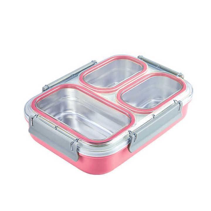 KOTAK MAKAN / BEKAL MAKAN / LUNCH BOX ANTI TUMPAH DAN ANTI CAMPUR 6540
