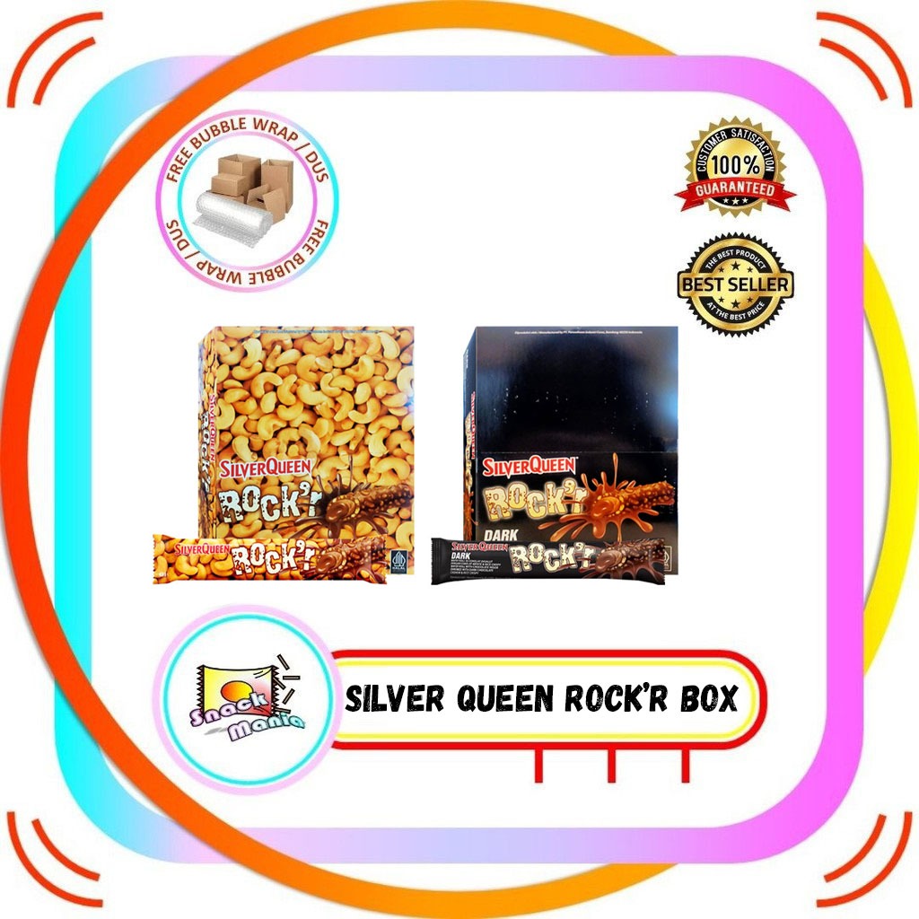 

Silver Queen Rock'r Rocker Chocolate Dark Wafer Roll BOX 22 gr 24 pcs