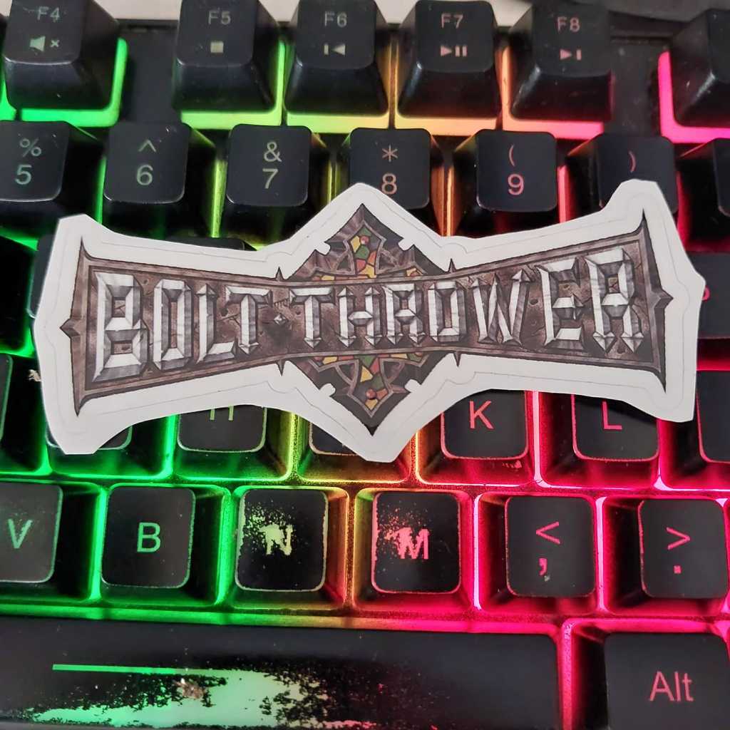 

Stiker Bolt Thrower Logo - Sticker Band Death Metal - Stiker Cutting