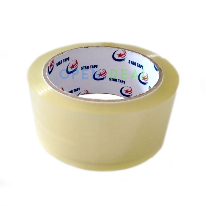 

Lakban Bening 45mm StarTape / 2 inch x 70 Yard / Star Tape Bening (Putih)
