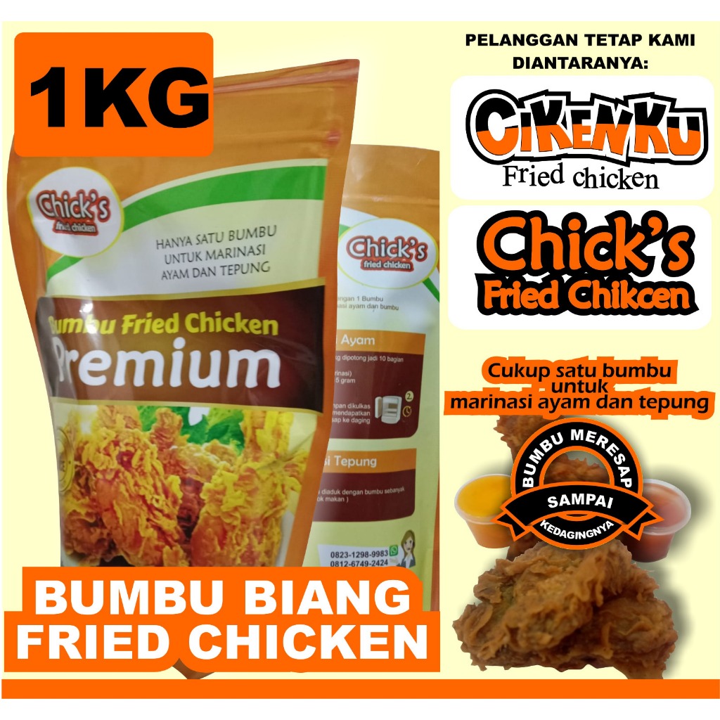 

Bumbu Biang Tepung Fried Chicken Premium 1kg