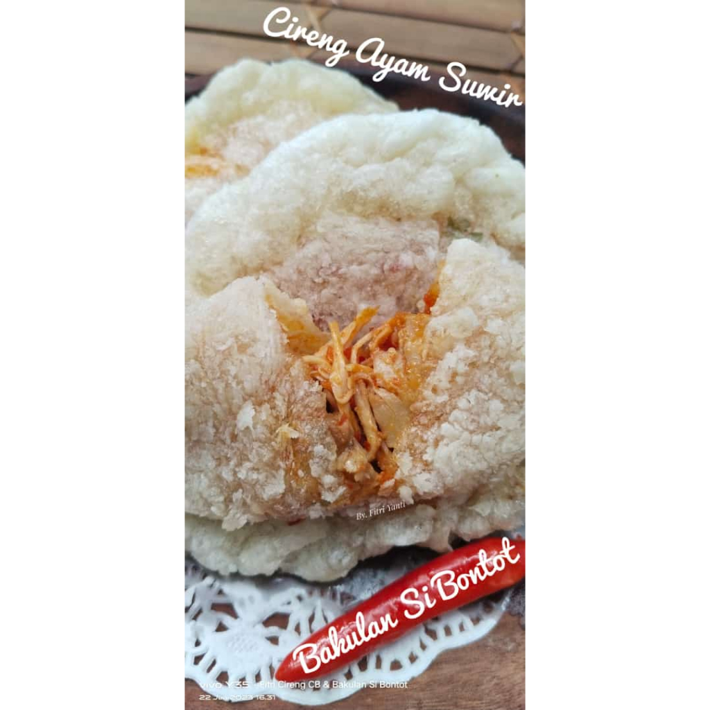 

Cireng CB Ayam Suwir isi 20