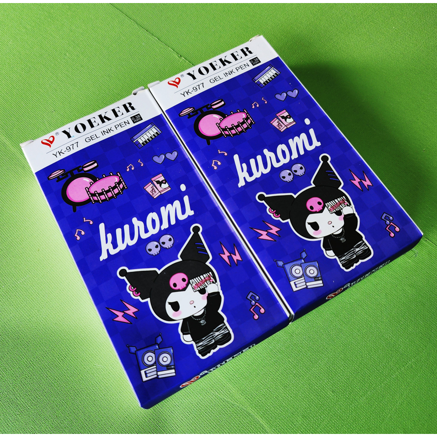 

PULPEN PEN YOEKER GEL INK YK-977 ISI 12PCS KARAKTER LUCU KUROMI