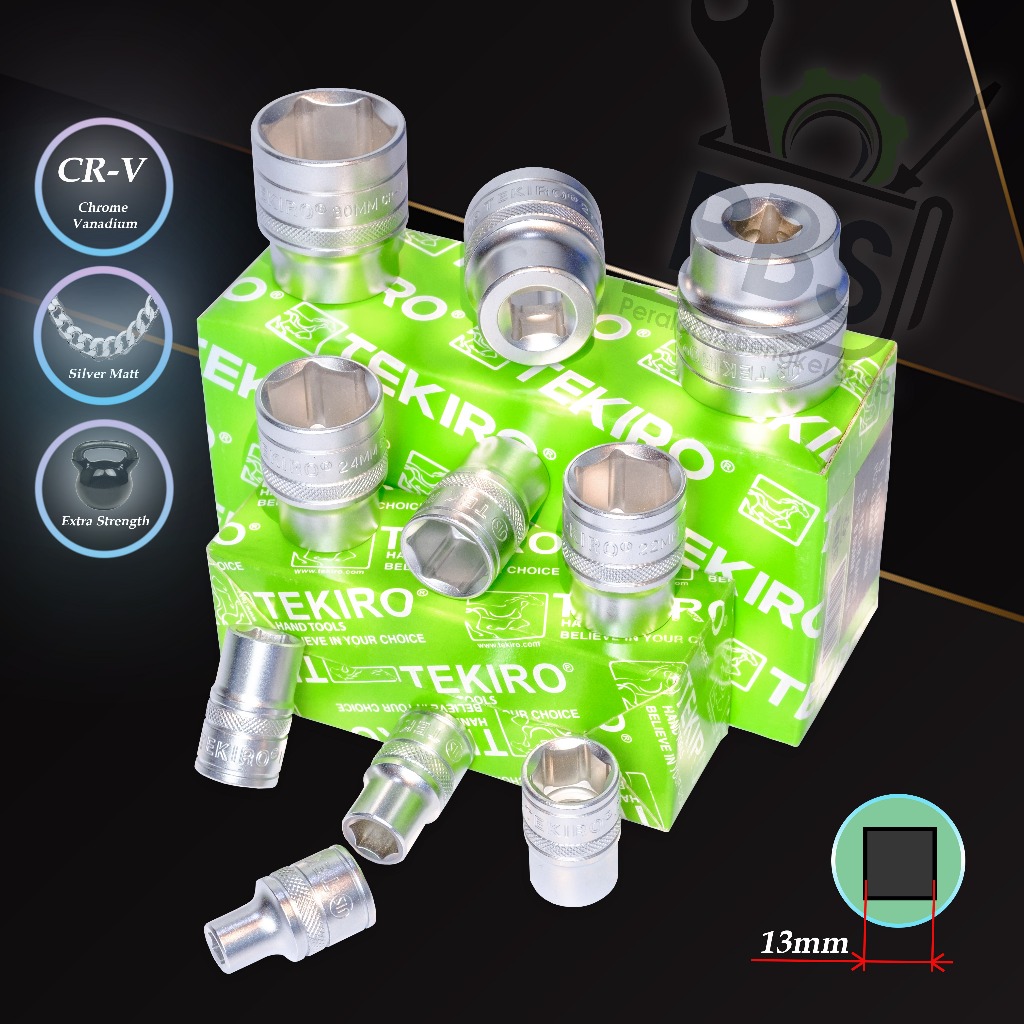 Mata kunci shock tekiro 1/2" 6PT perkakas tukang dan alat bengkel motor