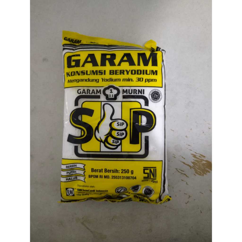 

GARAM HALUS SIP 250 GR BERYODIUM isi 40 pcs