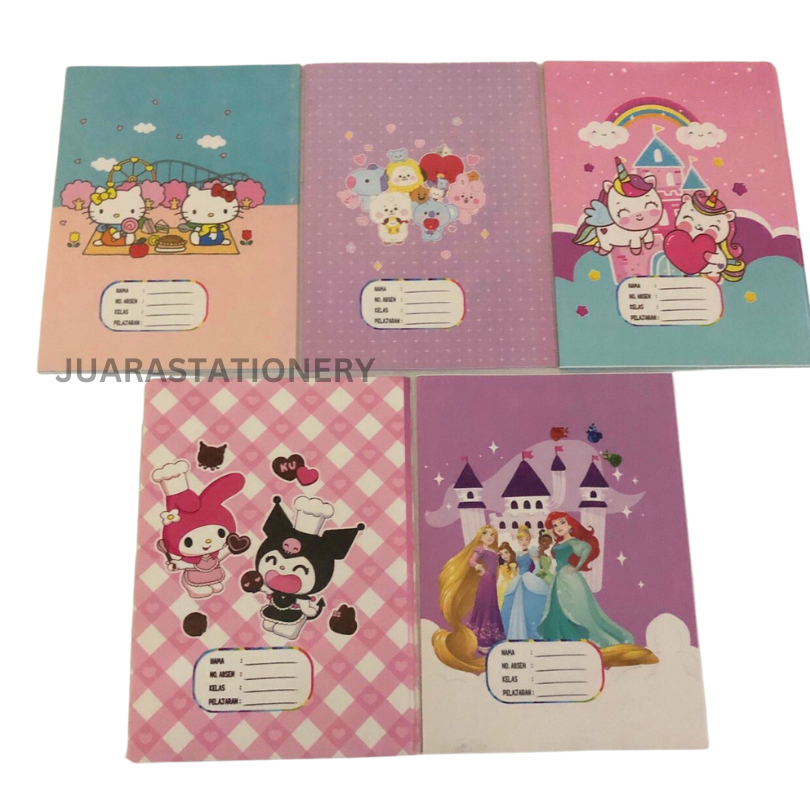 

20 Lembar Sampul Motif Art Paper Karakter Laki-Laki Perempuan - 2114 / Sampul Buku Sekolah Anak