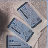 Benang Jahit Catgut Silk + Jarum GEA