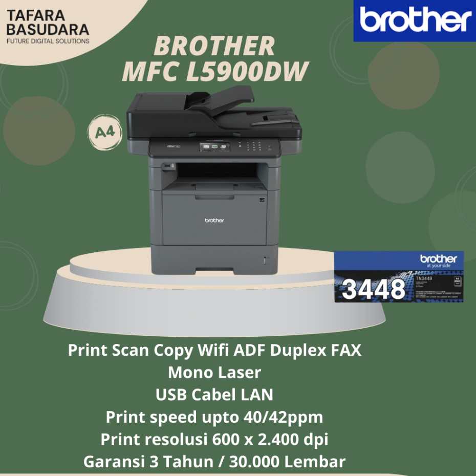 Printer Brother MFC L5900DW Mono Laser A4