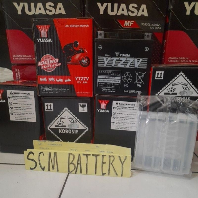 AKI MOTOR N-MAX, PCX, AEROX DLL MERK YUASA ORIGINAL