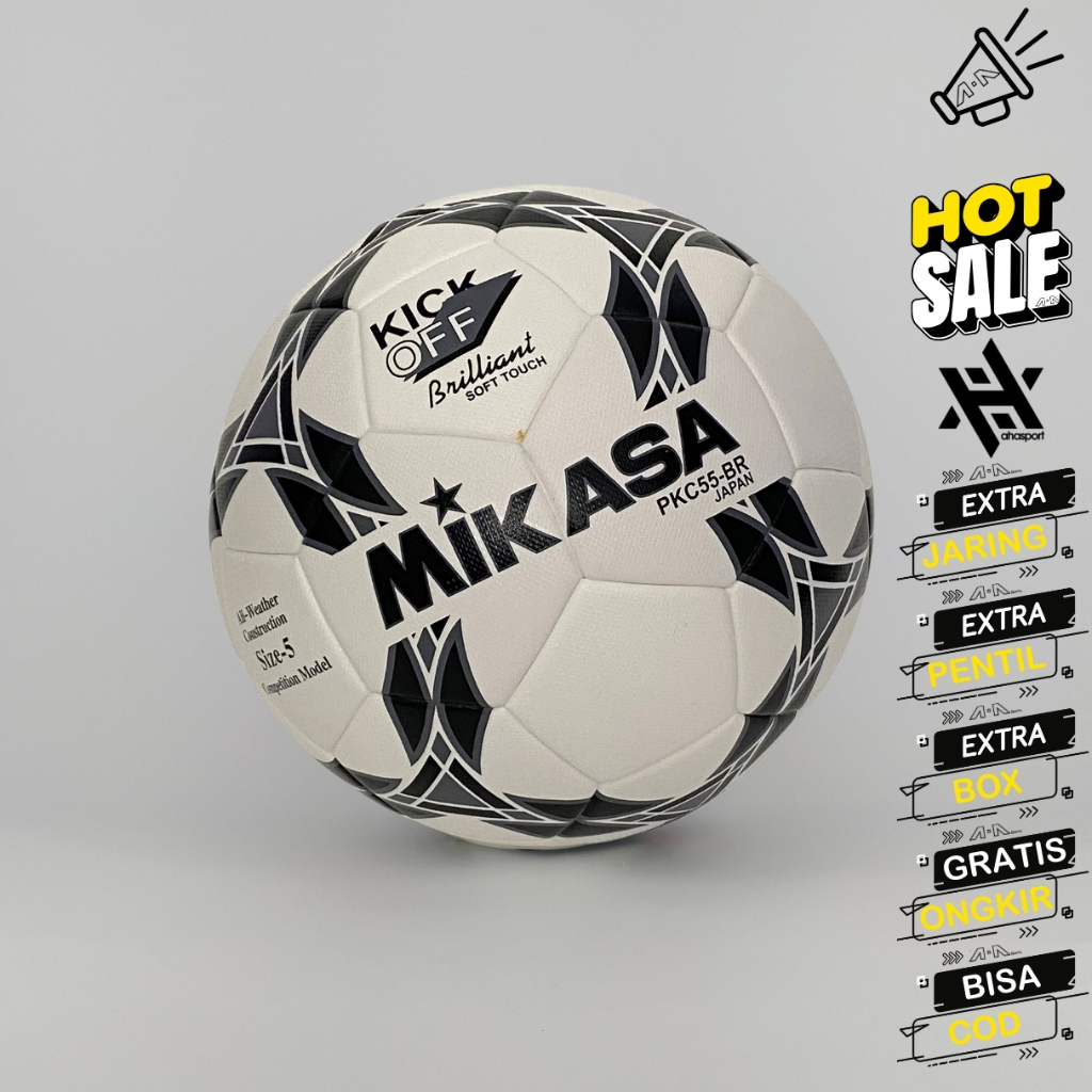 MIKASA Bola sepak ORIGINAL MIKASA KICKOFF bola sepak kaki size 5 original
