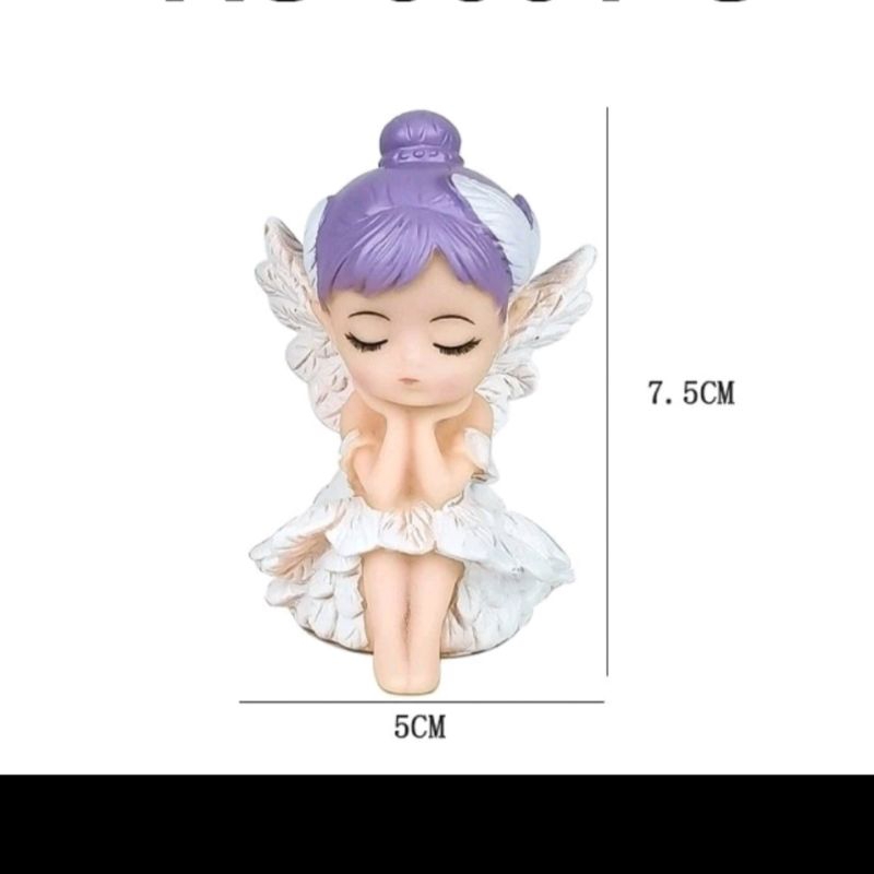 cake topper hiasan kue angel malaikat balet sayap peri
