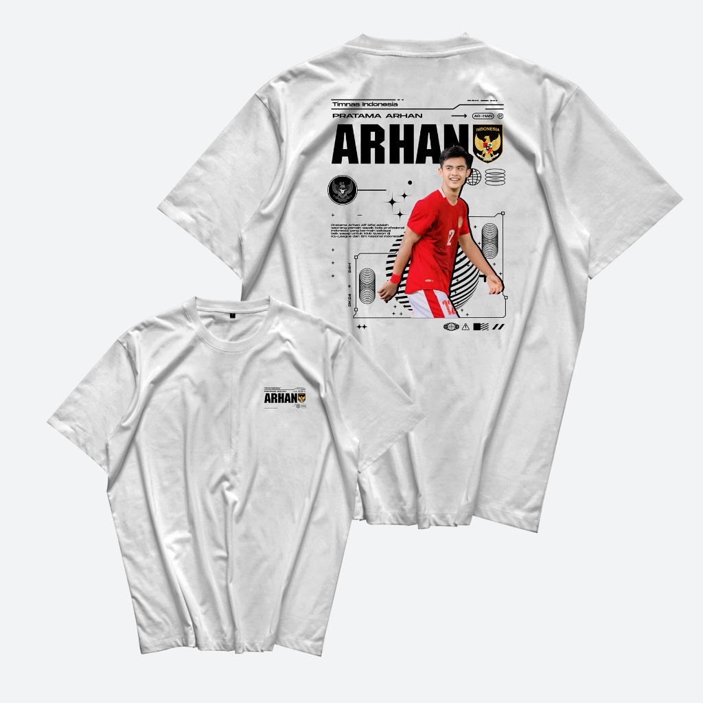 Kaos Arhan Pratama Streetwear - Baju Streetwear - Kaos Timnas Premium