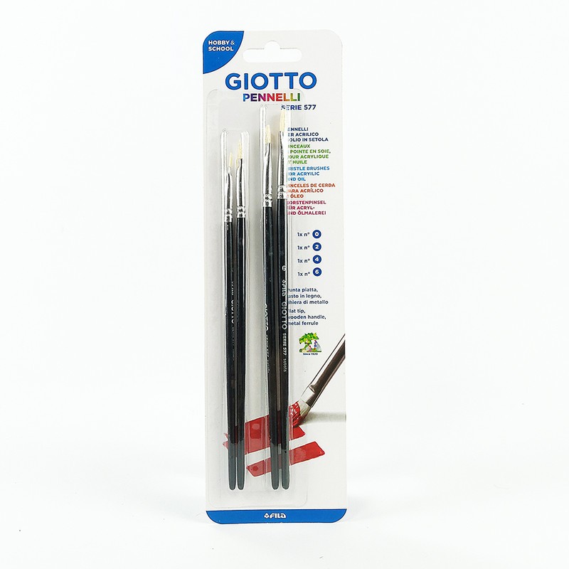 

Giotto Artbrush Serie 577 Flat Set 0,2,4,6