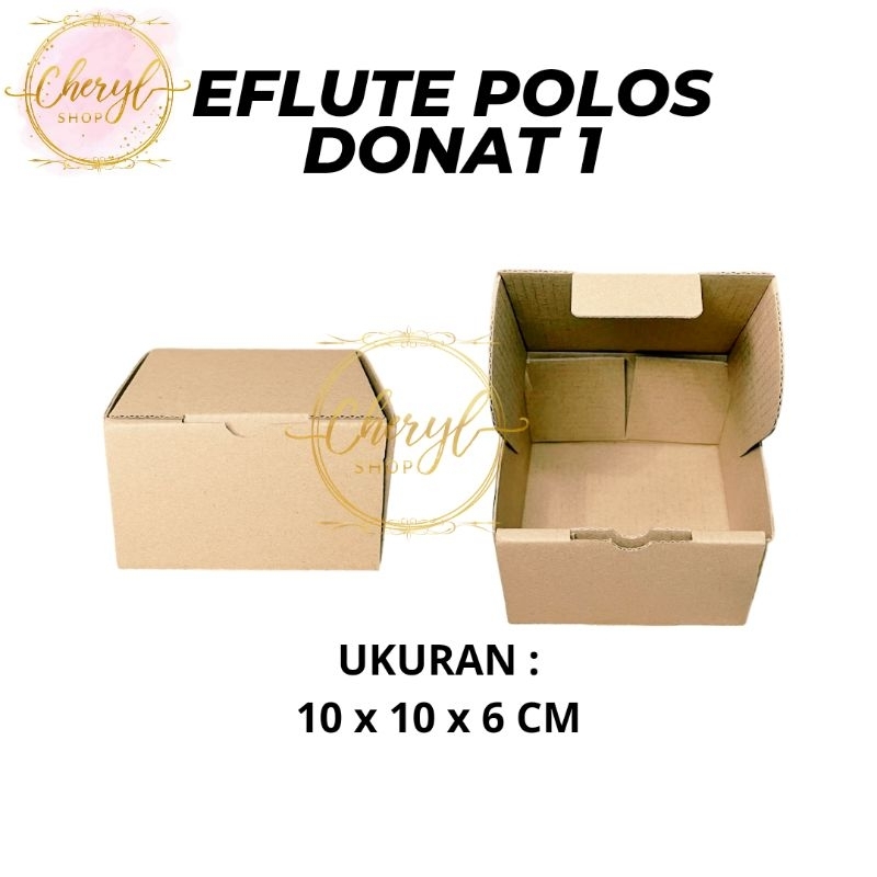 

(10 PCS) DOS / DUS EFLUTE POLOS DONAT ISI 1 / KARDUS / KOTAK / BOX CAKE BOX EFLUTE SOUVENIR HAMPERS