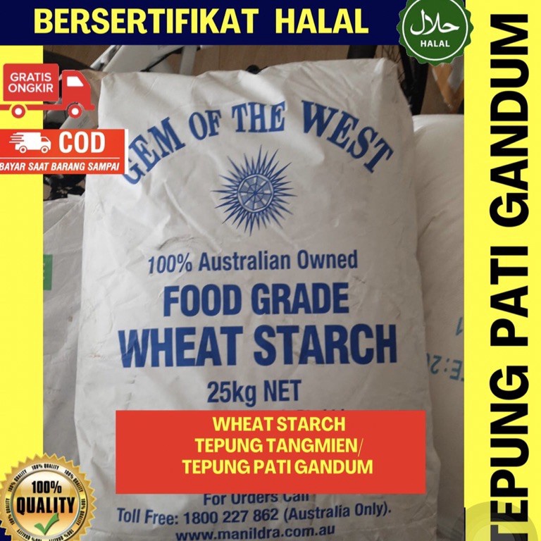 

Wheat Starch 1kg Tepung Pati Gandum Tepung Tang Mien Bahan Dimsum