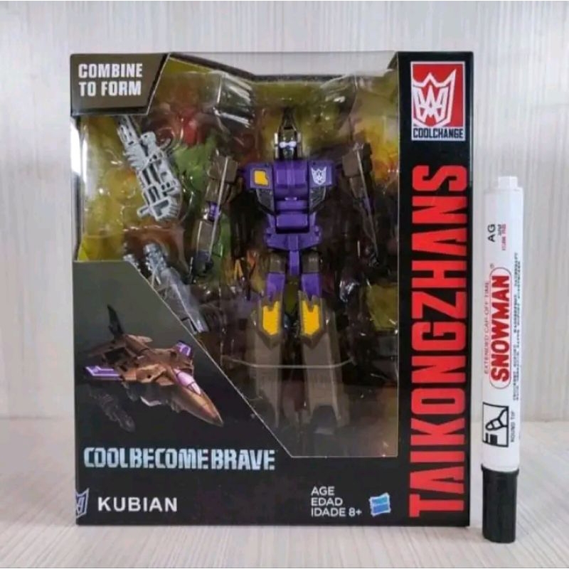 Mainan figure Transformer vortex combiners wars Coolbecomebrave boxTaikongzhan kubiancool changestin