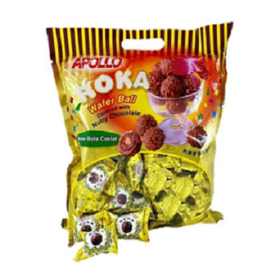 

Roka Apollo Wafer Ball / Roka Coklat Isi 50 Pcs Original / Cemilan Coklat
