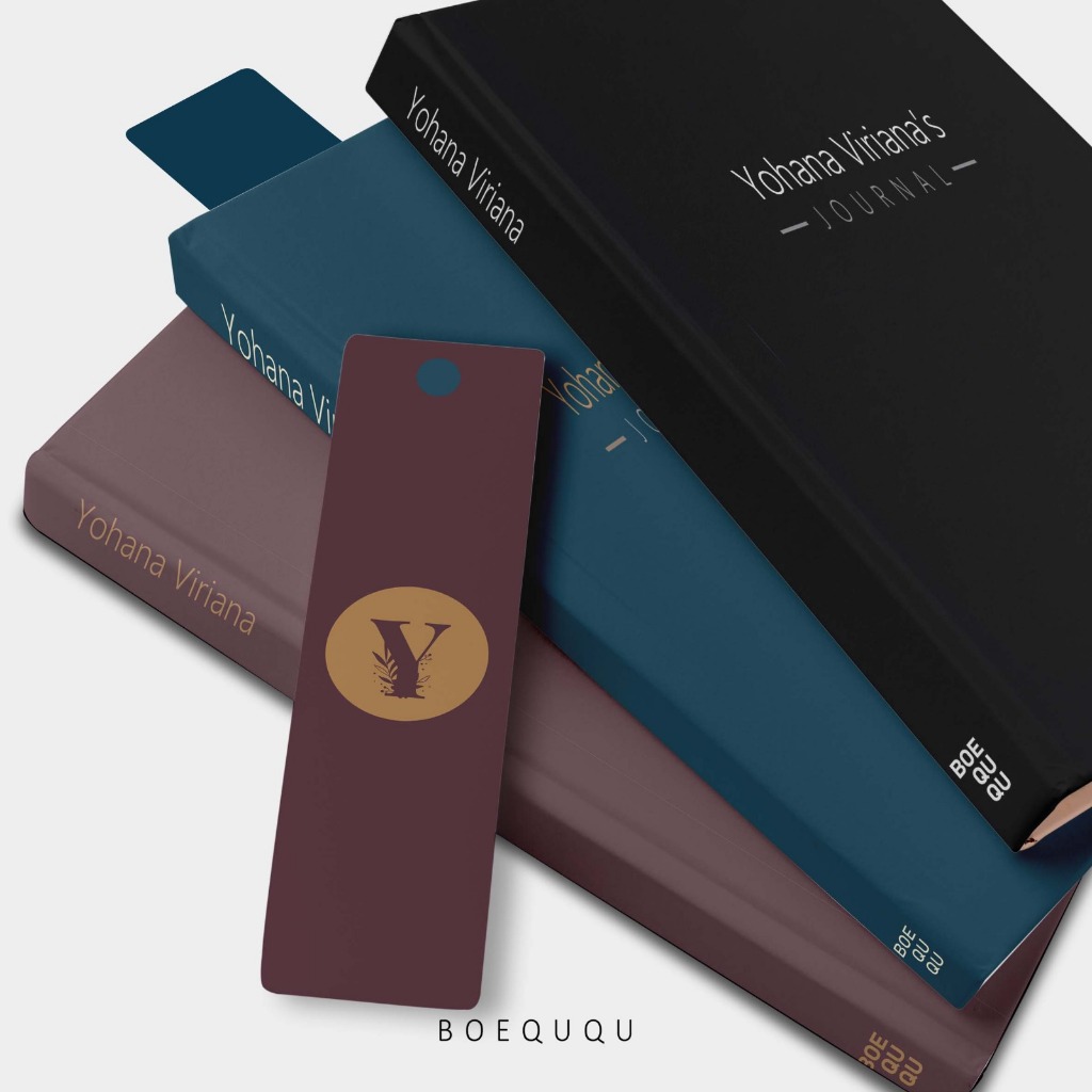 

[Classic Initial Series] Boeququ Notebook Custom Design Hardcover/ Catatan Harian Jurnal Custom Book