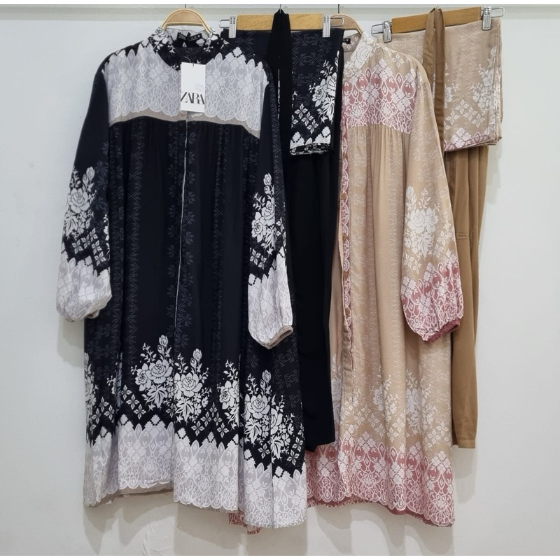 setelan tunik hijab Rose//setelan tunik Zara