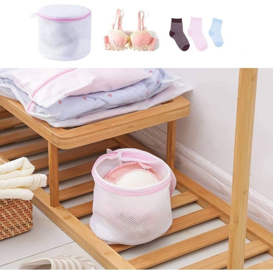 Bra Laundry Jaring Baju Kotor Kantong Mesin Cuci Bahan Jaring dan Resleting Untuk Pakaian