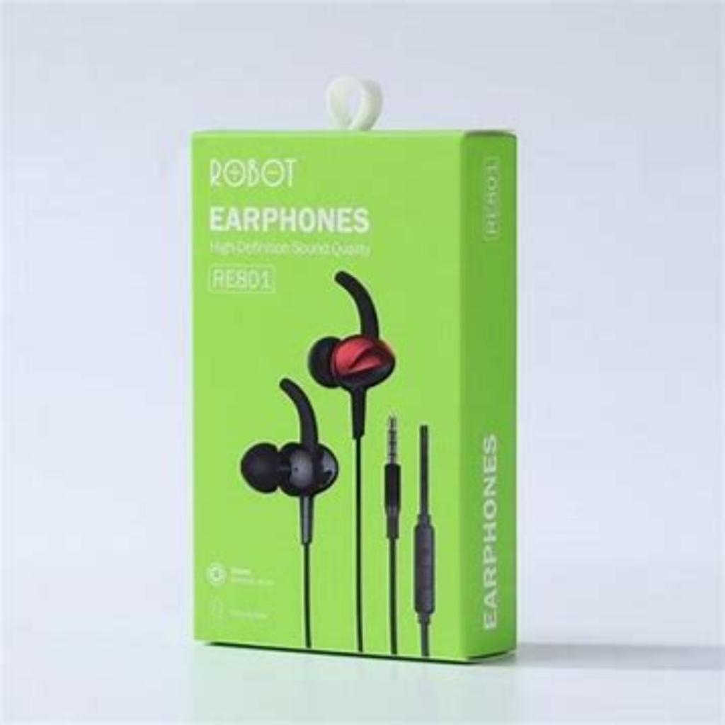 Headset Kabel ROBOT RE801 Super Bass / Headset Robot RE801 Earphone Ultra Bass Original