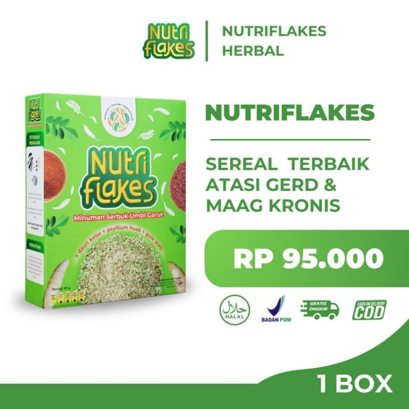

Nutriflakes Sereal Umbi Garut Solusi Asam Lambung Maag Gerd
