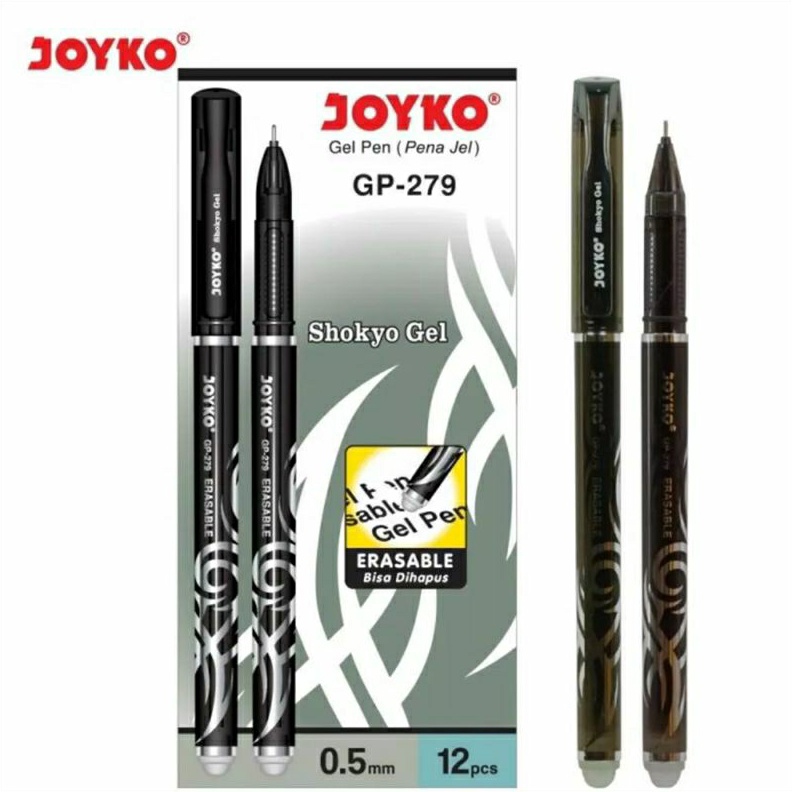 

KODE I9S5 1 LUSIN Pulpen Joyko Erasable GP279 Tulisan Bisa Dihapus