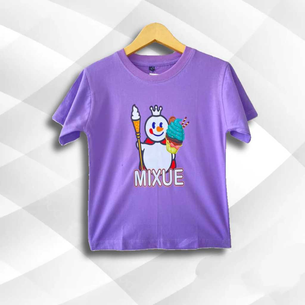 Kaos anak mixue ice cream kaos mixue ice cream anak viral baju anak mixue ice cream kaos anak unisex