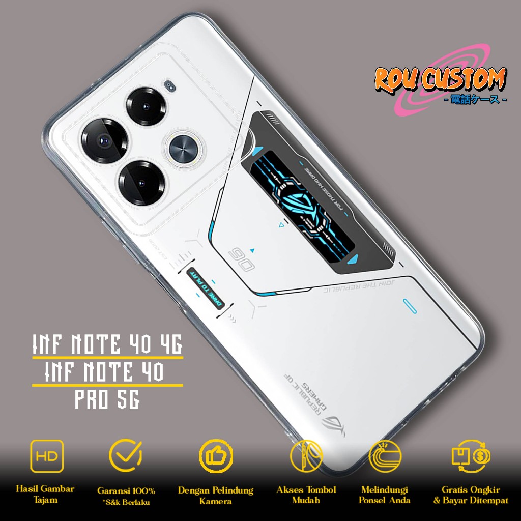 Case INFINIX NOTE 40 4G 40 PRO 5G TERBARU - Casing INFINIX NOTE 40 40 PRO 5G [ ROG NEW ] Silikon INF