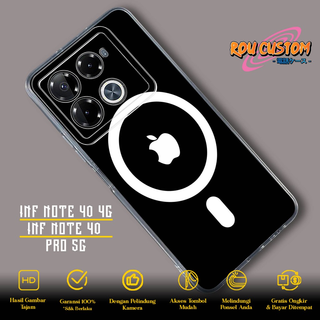 Case INFINIX NOTE 40 4G 40 PRO 5G TERBARU - Casing INFINIX NOTE 40 40 PRO 5G [ MAGSAFE ] Silikon INF