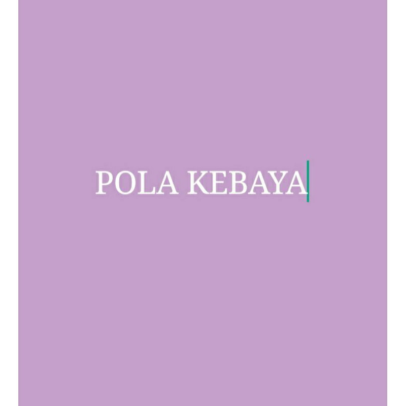 Pola kebaya kartini, kutu baru